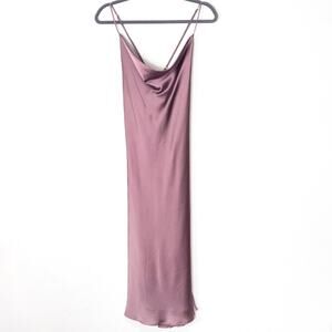 Show Me Your Mumu Dress Purple Slip Size S Romantic Sheen Minimalist